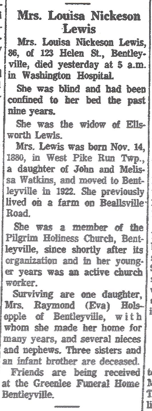 Louisa Nickeson Lewis